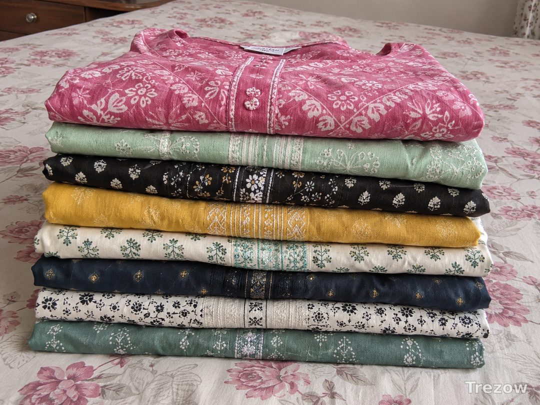 Cotton kurtis bundle (M, 8 pieces)