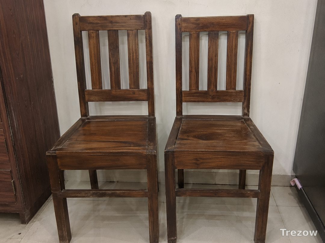 Sheesham dining chairs, set of 2