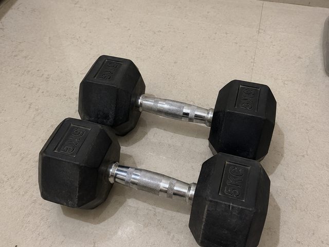 Dumbbells 5 kg pair