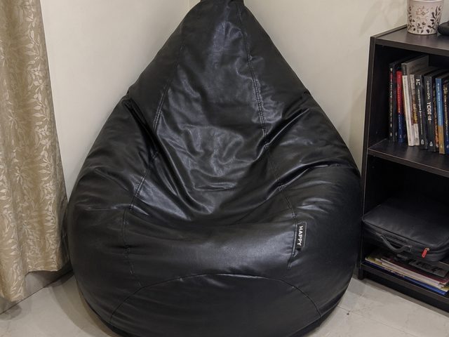 XL bean bag with beans